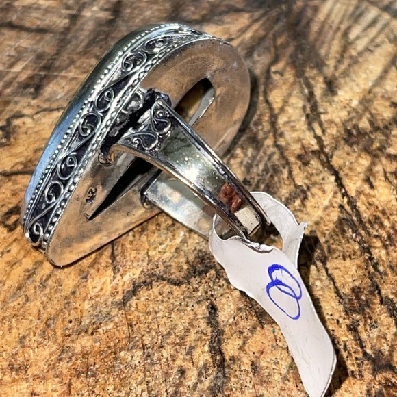 Landscape Picture Jasper Ring Size 8 - Picture 5 of 9